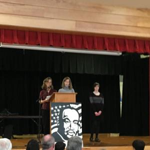 Emma Seckington receiving High School Award.