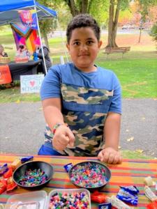 boy and bracelet